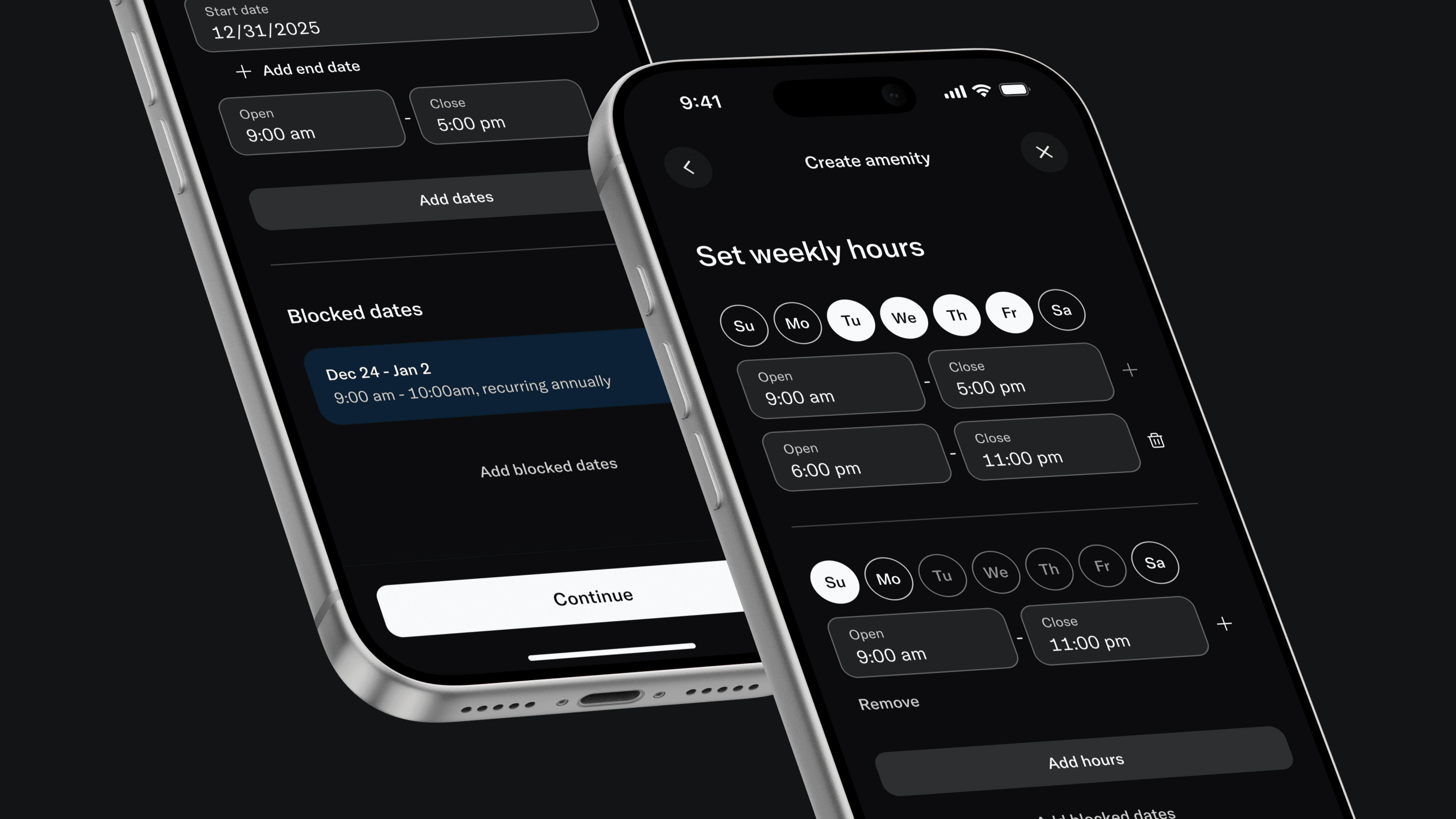 Bilt — Amenity Scheduling